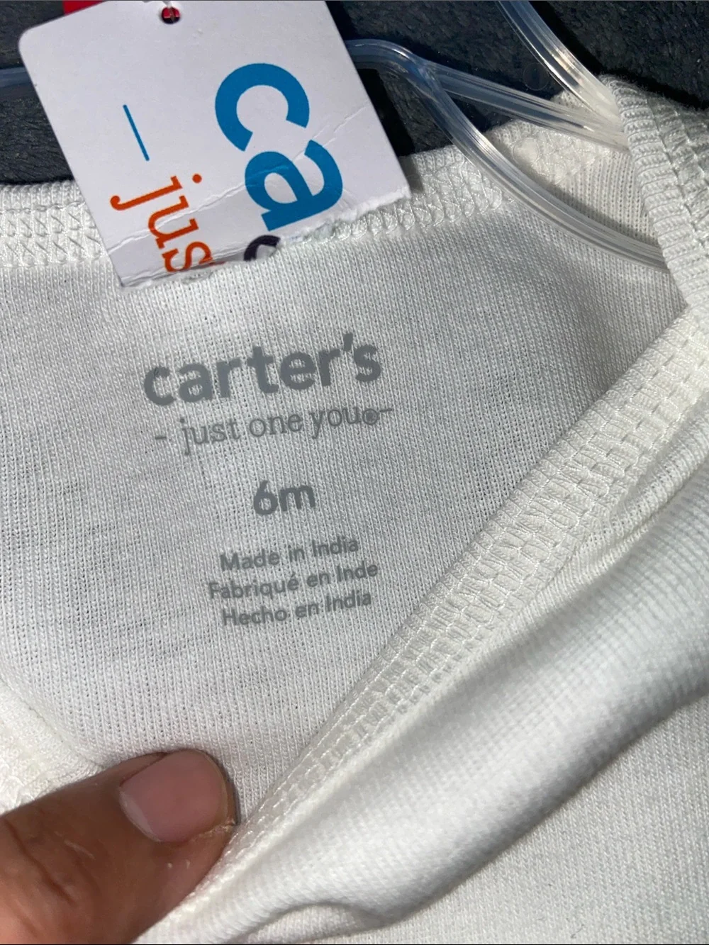 Carter's Cream Ghost 'Peek-A-Boo' Long-Sleeve and Pants size 6 Months
